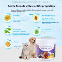 Pet Cleaning Finger Stall Wet Wipes