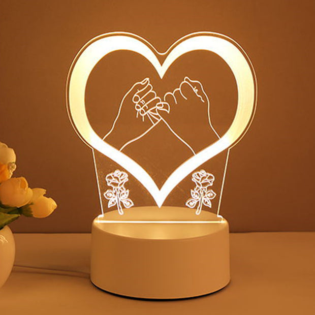 3D Lamp Acrylic USB LED