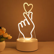 3D Lamp Acrylic USB LED