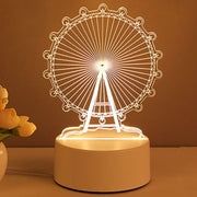 3D Lamp Acrylic USB LED