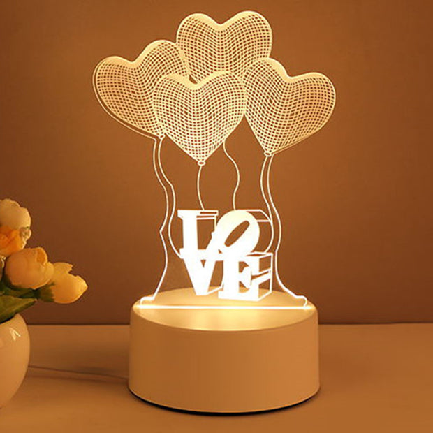 3D Lamp Acrylic USB LED