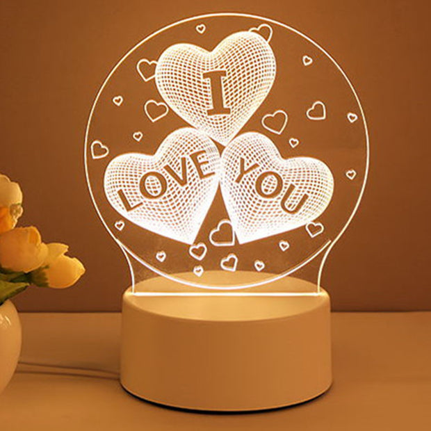 3D Lamp Acrylic USB LED