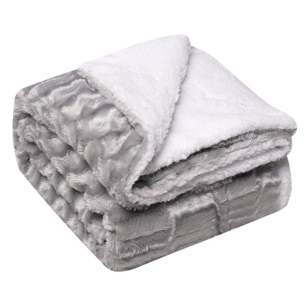 Thickened Flannel wool double blanket