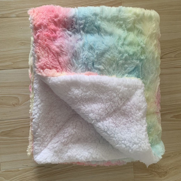 Thickened Flannel wool double blanket