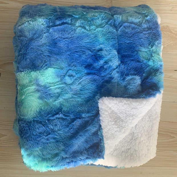 Thickened Flannel wool double blanket