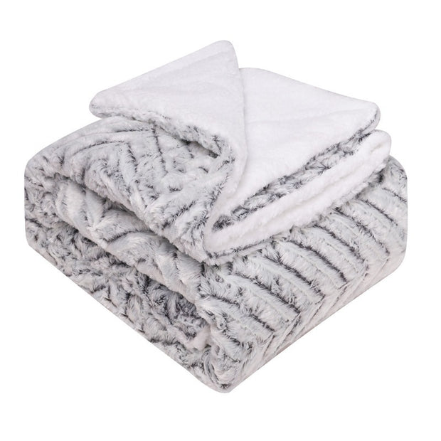 Thickened Flannel wool double blanket