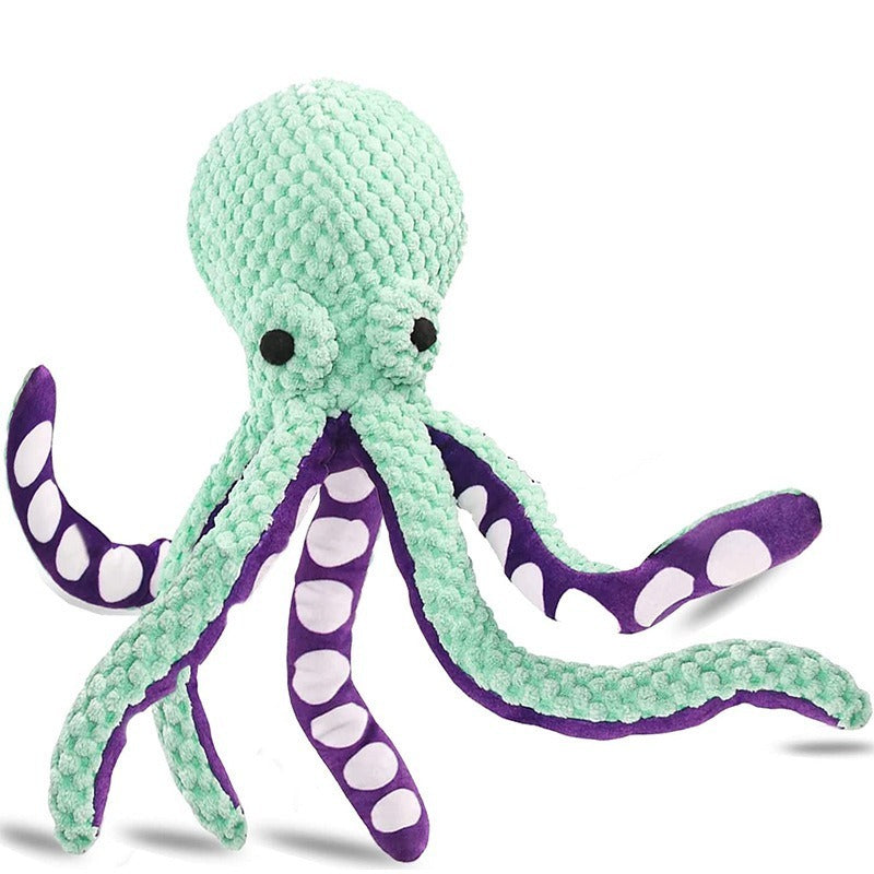 Plush Toy With Squeaking Teeth Of Pet Six Clawed Fish