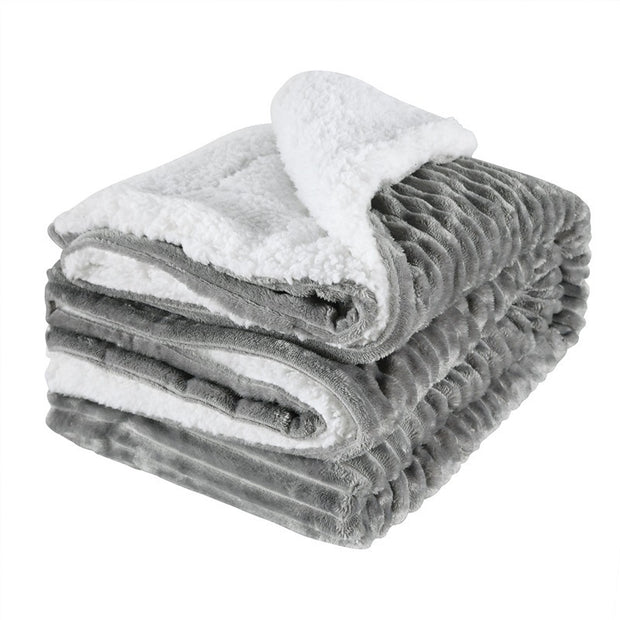 Thickened Flannel wool double blanket