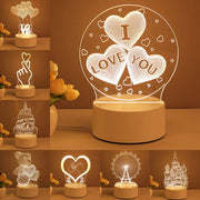 3D Lamp Acrylic USB LED