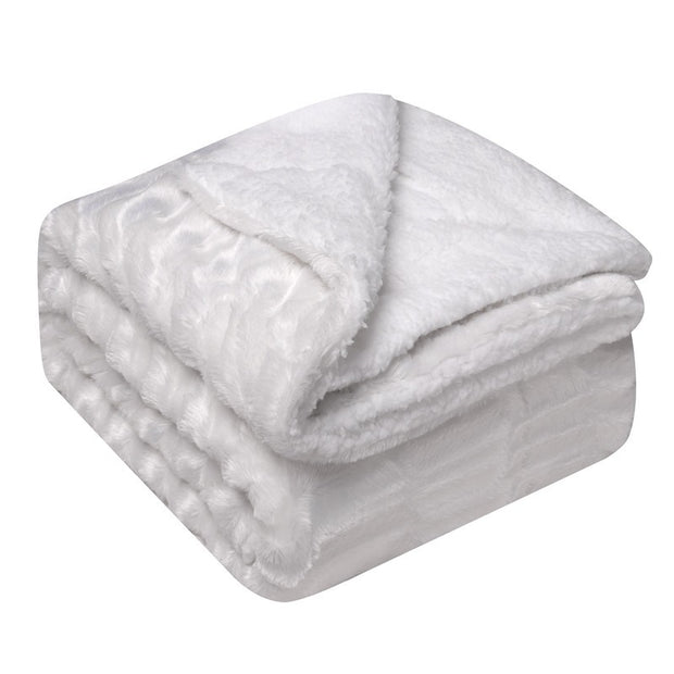 Thickened Flannel wool double blanket